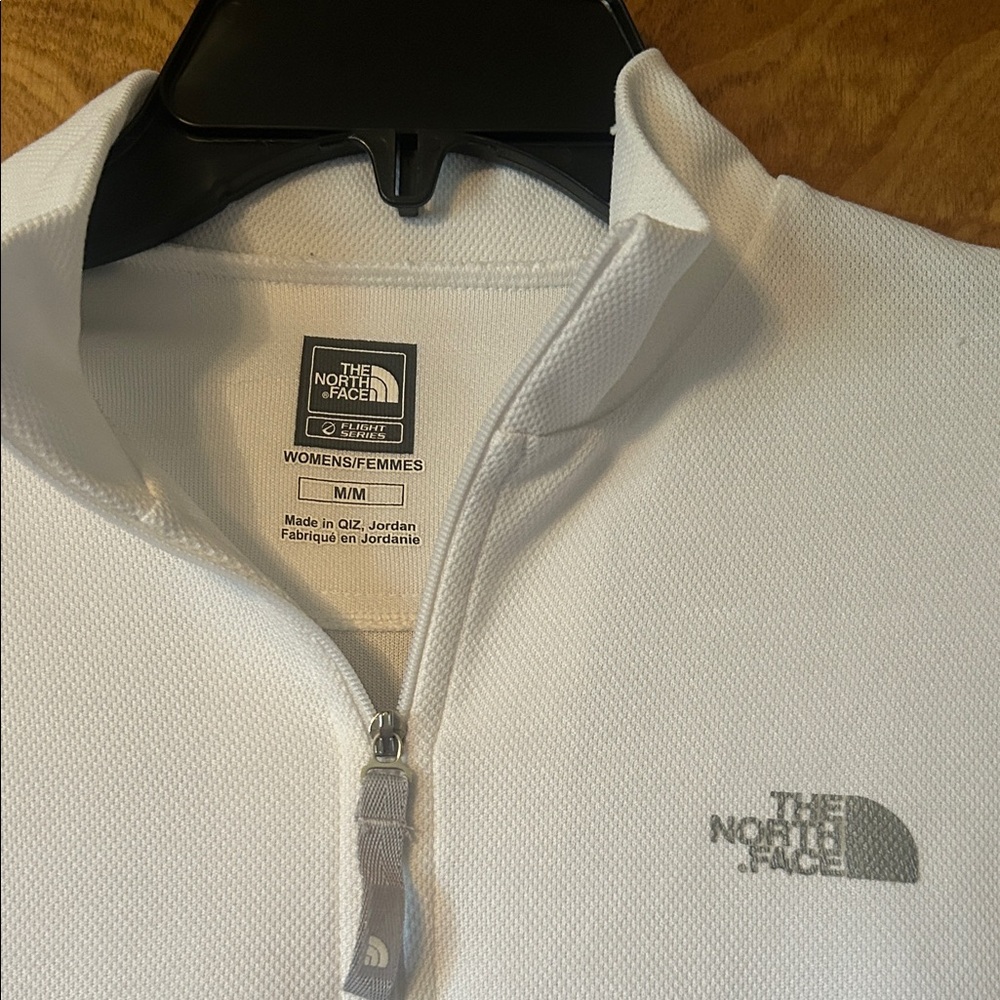 The North Face White Quarter-Zip Pullover - Picture 2 of 3